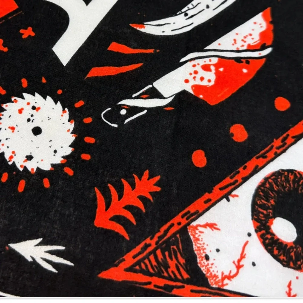 Fangoria Red and Black Bandana